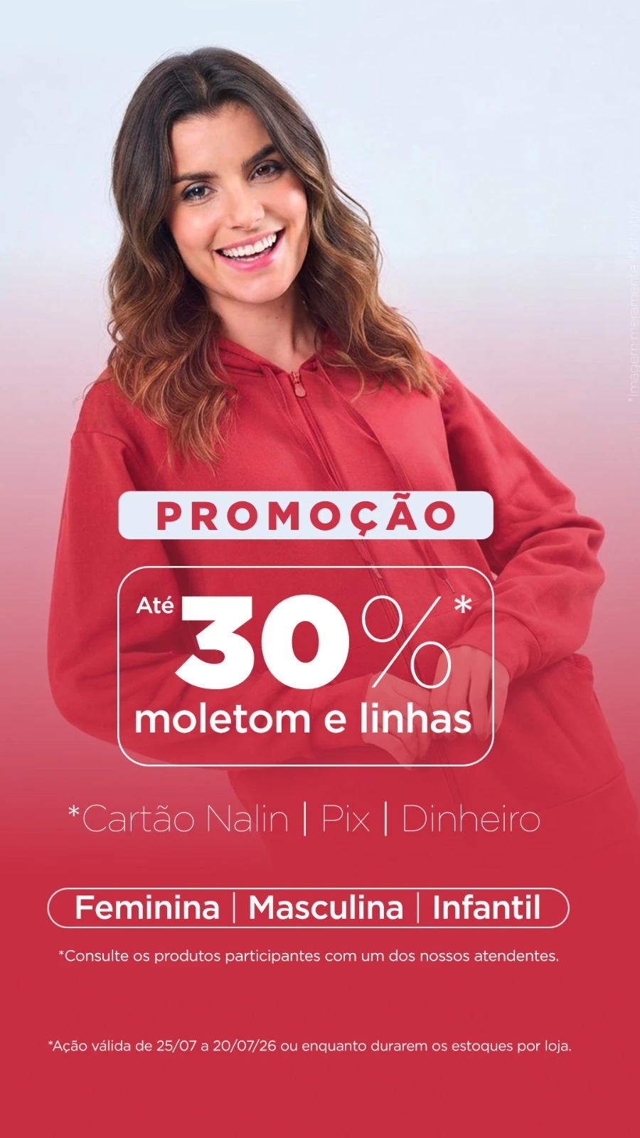 Moleton, Linhas $ Trico com até 30% Desconto